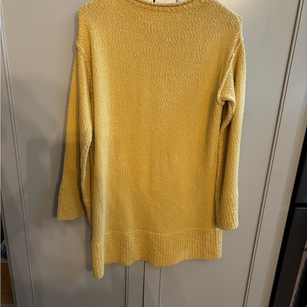 Free people beach Cozy Mustard Sweater tunic sz xs - Picture 5 of 6